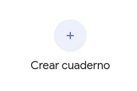 Captura de pantalla da creación dun caderno en NotebookLM